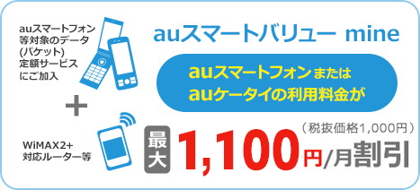 「auスマートバリュー mine」について