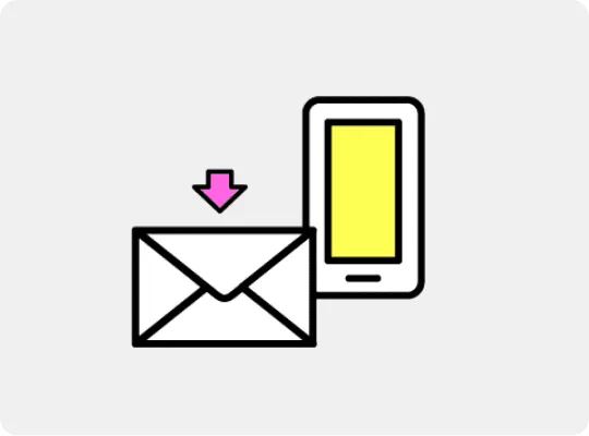 メール内のURLからアプリをダウンロード