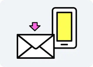 メール内のURLからアプリをダウンロード