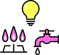 水道光熱費 イラスト