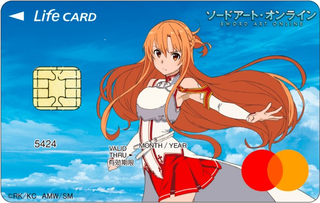 ソードアートオンライン　SAO クレジットカード　ライフカード　ステッカー ソードアート・オンライン －モーメントオブライフ－ │ ソード