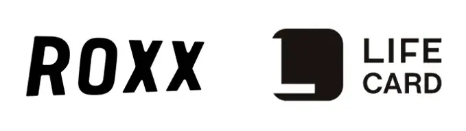 ROXXとライフカードロゴ