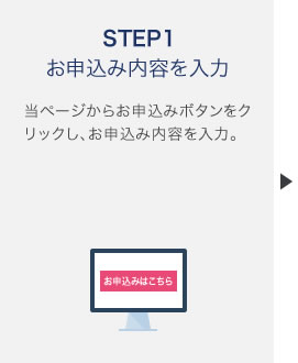 STEP1 お申込み内容を入力