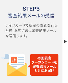 STEP3 審査結果メールの受信