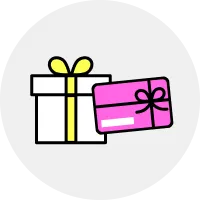 プレゼントボックスとギフトカード