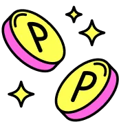 キラキラしたポイント