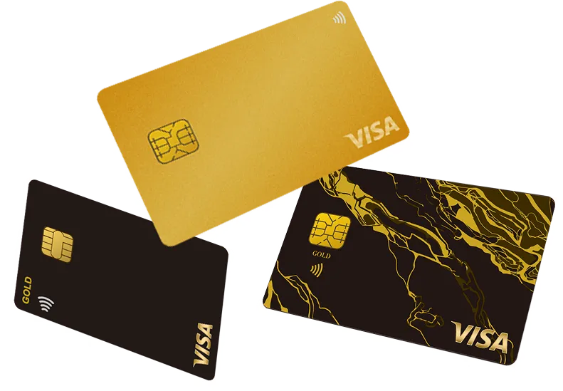 ライフカードゴールドカード３種類の画像