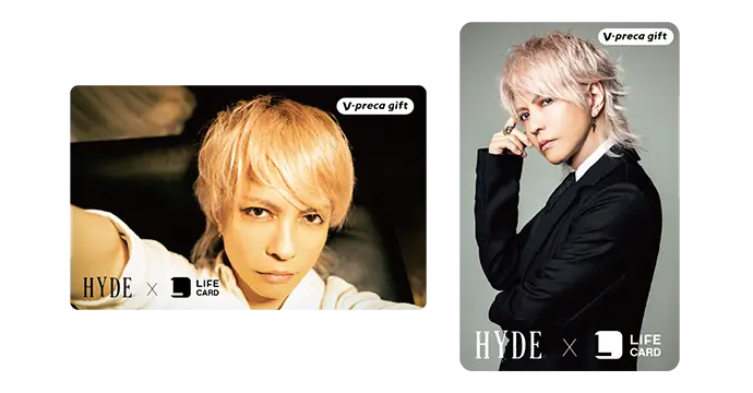 HYDE Fusion 雑誌 フュージョン ライフカード 缶バッジ HYDE × Life CARD | - ライフカード -