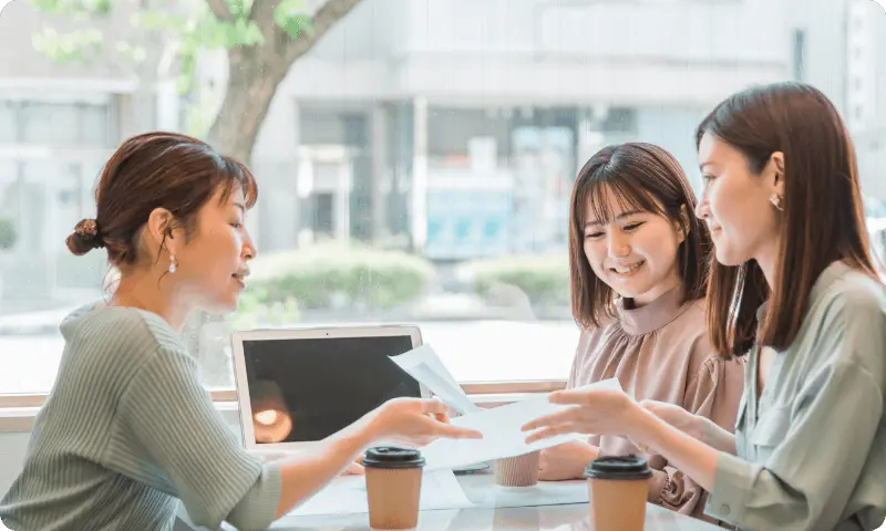 カフェで相談