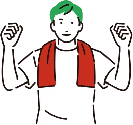 地域貢献活動をする人のイラスト