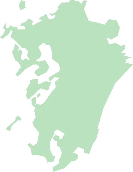 九州地方の地図