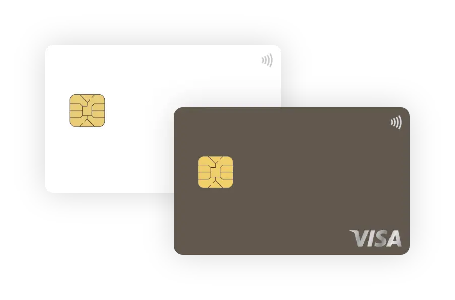 LIFECARD 白黒 VISAカード
