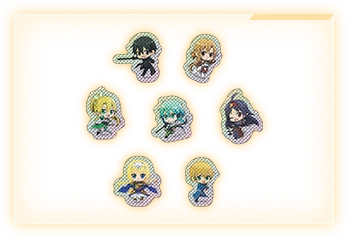 ダイカットステッカー（キリト/アスナ/リーファ/シノン/ユウキ/アリス/ユージオ）