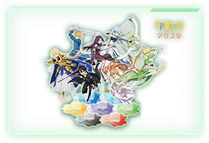 7人で組み合わせたアクリルスタンド