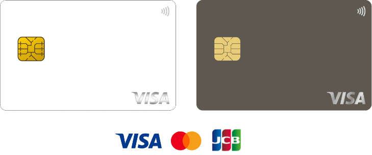 ライフカードとVISA、MasterCard、JCBロゴ