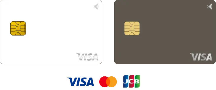 ライフカードとVISA、MasterCard、JCBロゴ