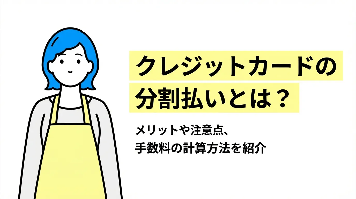 クレジットカードの分割払いとは？メリットや注意点、手数料の計算方法を紹介