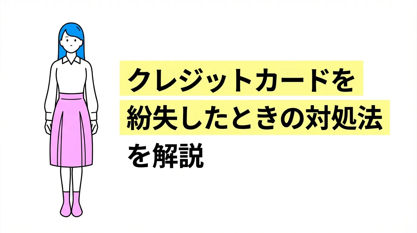 クレジットカードを紛失したときの対処法を解説