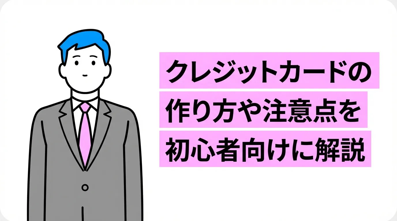 クレジットカードの作り方や注意点を初心者向けに解説