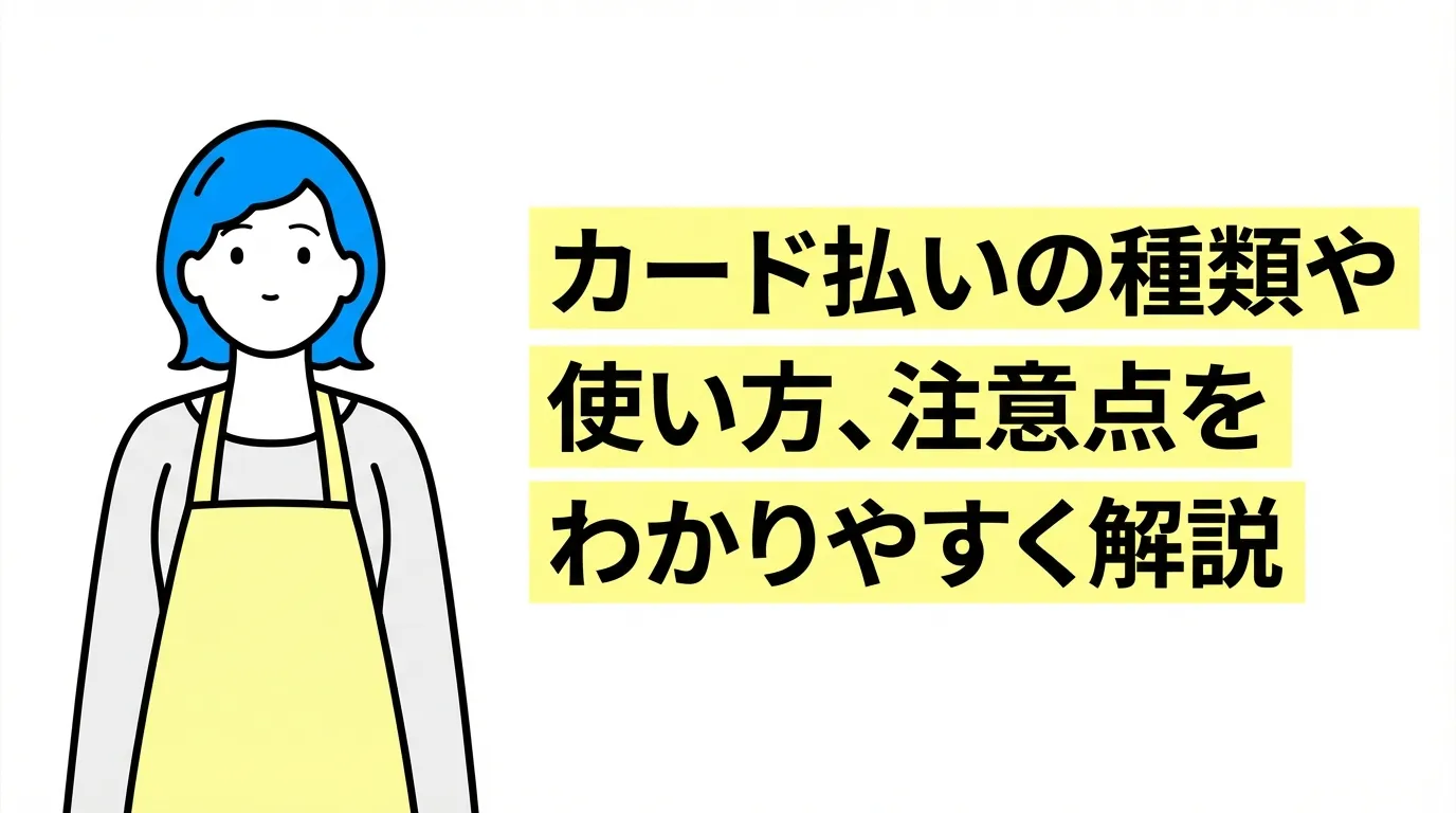 カード払いの種類や使い方、注意点をわかりやすく解説