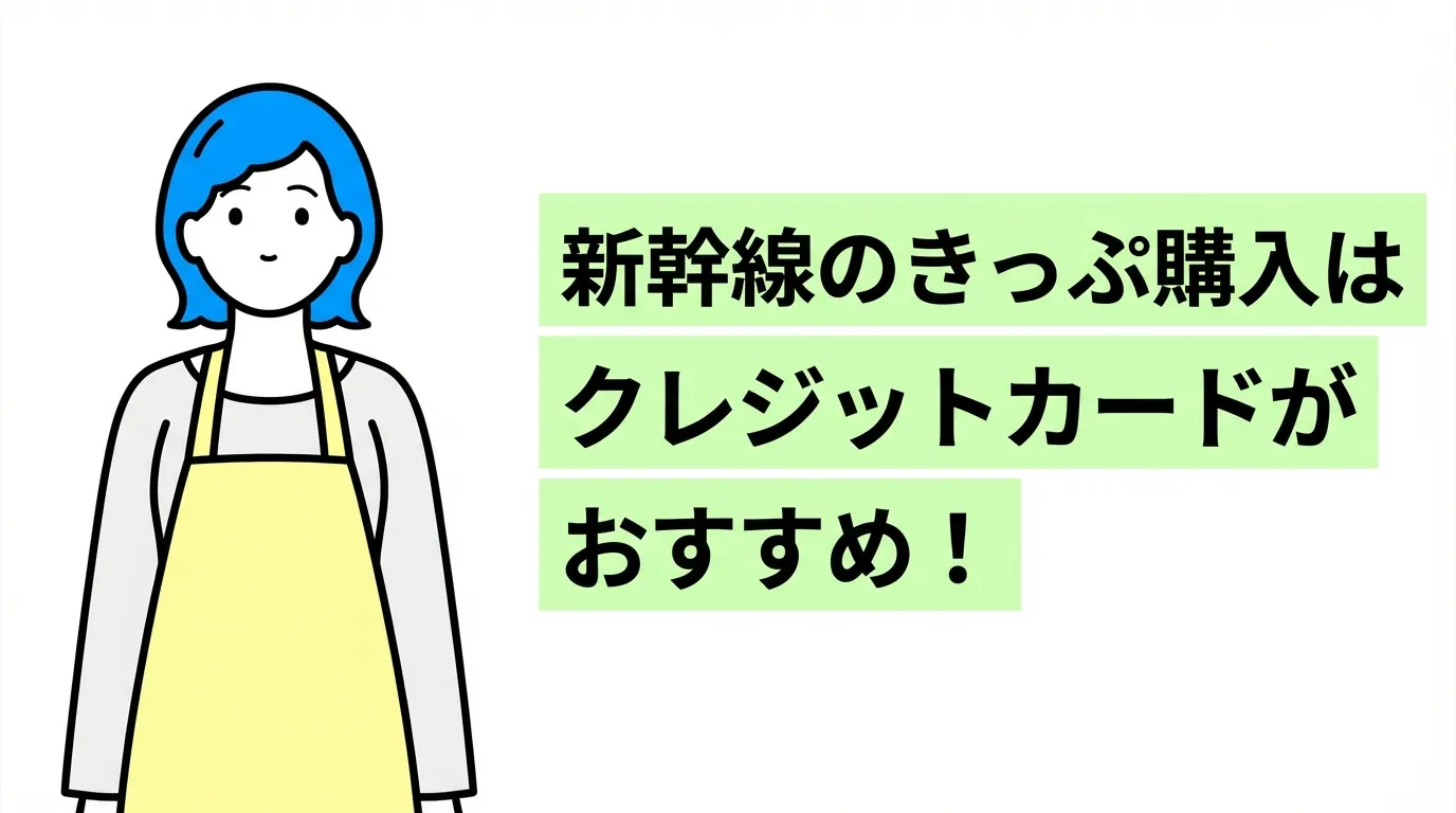 新幹線のきっぷ購入はクレジットカードがおすすめ！