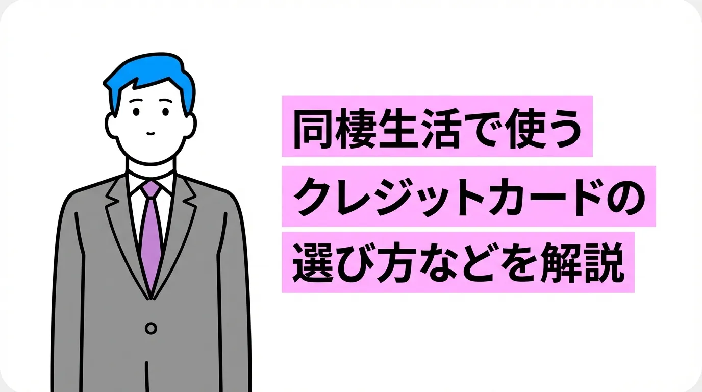 同棲生活で使うクレジットカードの選び方などを解説