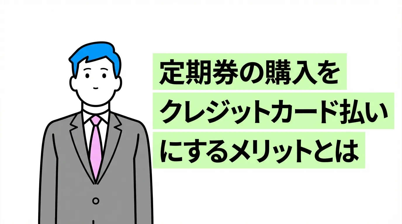 定期券の購入をクレジットカード払いにするメリットとは