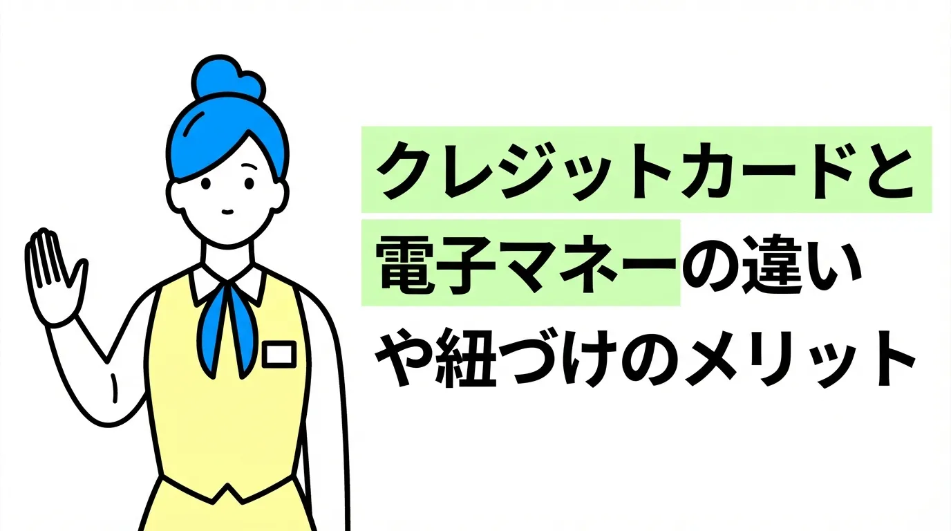 クレジットカードと電子マネーの違いや紐づけのメリット