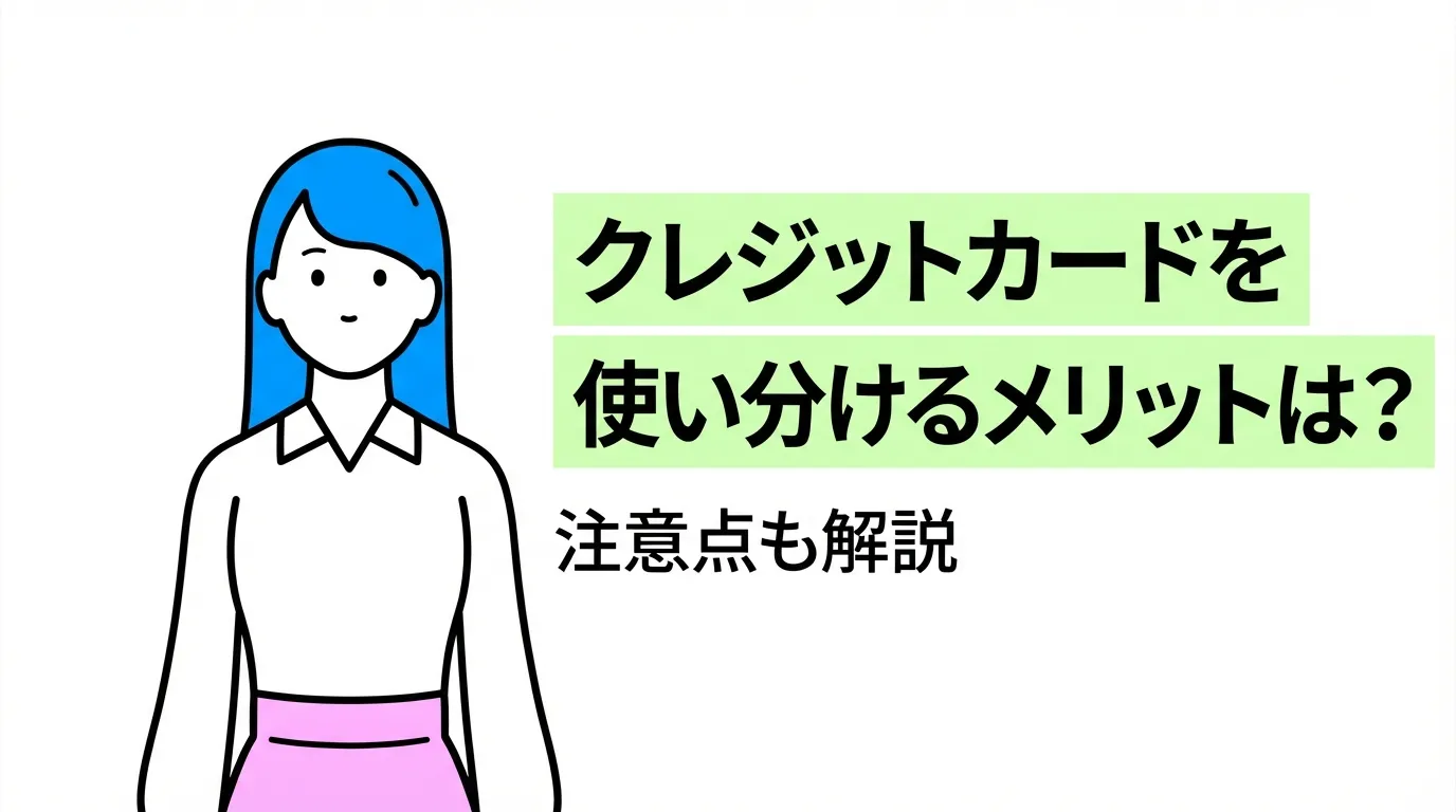 クレジットカードを使い分けるメリットは？注意点も解説
