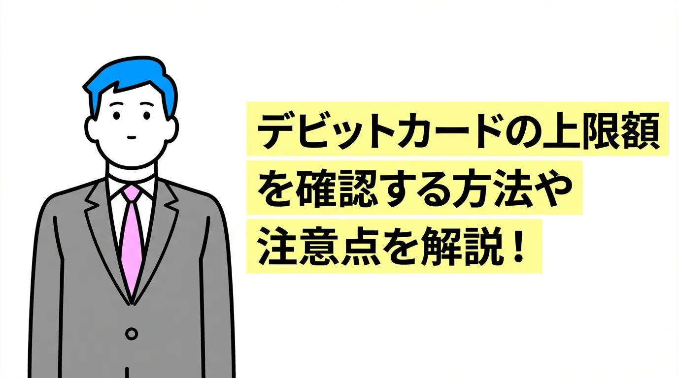 デビットカードの上限額を確認する方法や注意点を解説！