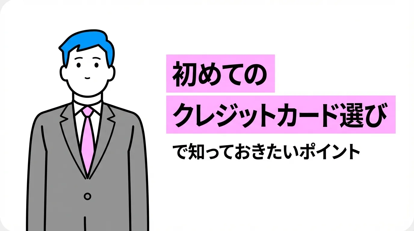初めてのクレジットカード選びで知っておきたいポイント