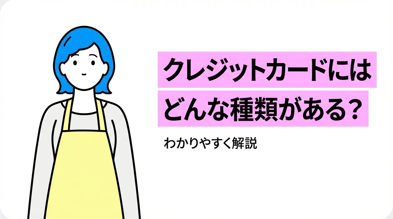 クレジットカードにはどんな種類がある？わかりやすく解説