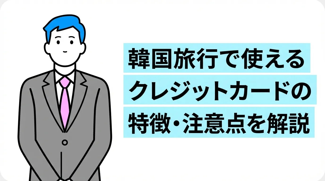韓国旅行で使えるクレジットカードの特徴・注意点を解説