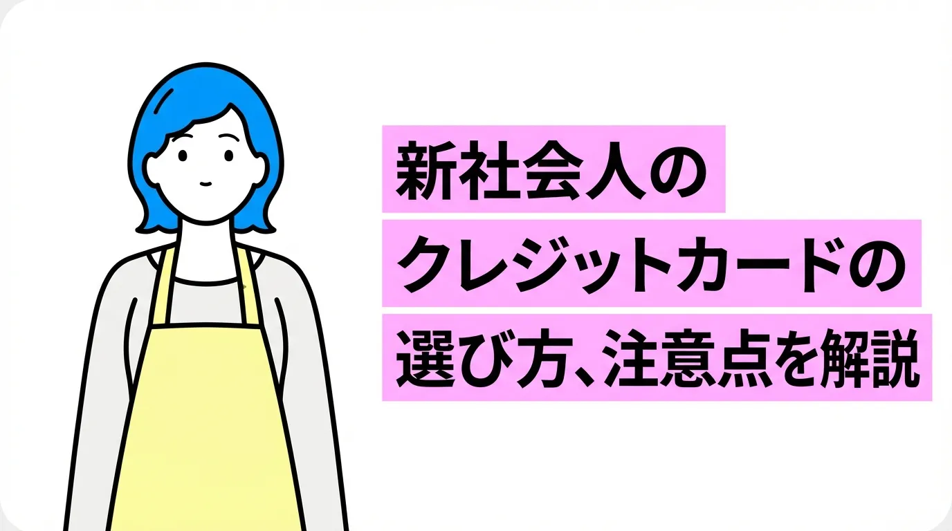 新社会人のクレジットカードの選び方、注意点を解説
