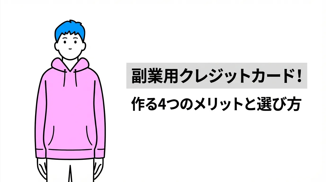 副業用クレジットカードを作る4つのメリットと選び方