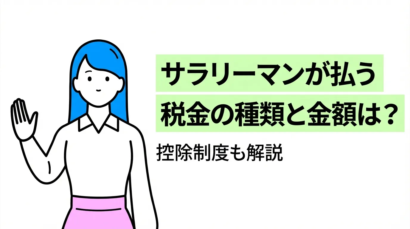 サラリーマンが払う税金の種類と金額は？控除制度も解説