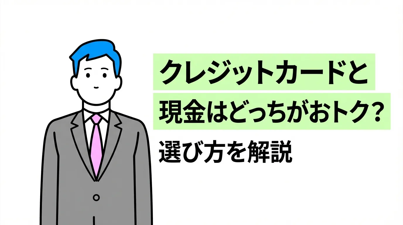クレジットカードと現金はどっちがおトク？選び方を解説