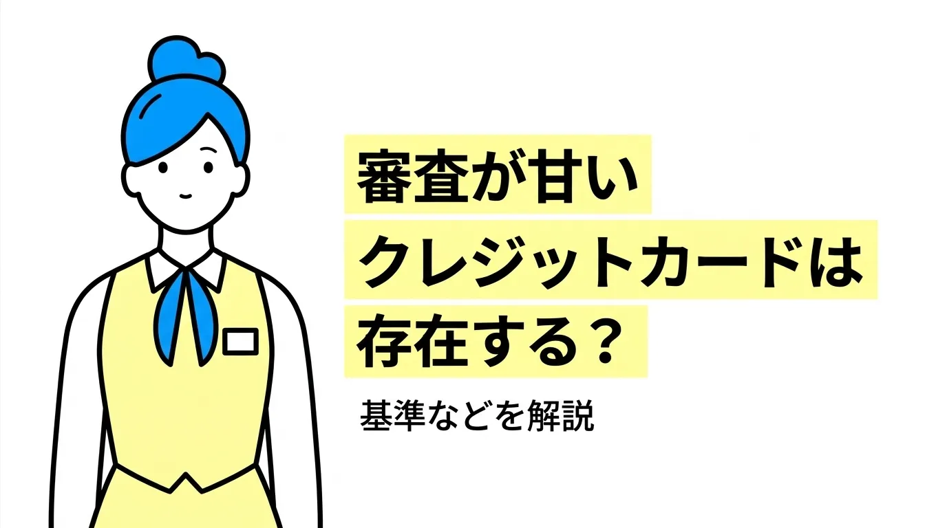 審査が甘いクレジットカードは存在する？基準などを解説
