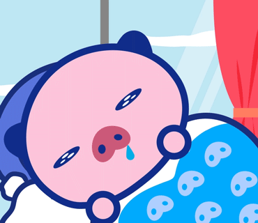 おやすみ中のえーるくん