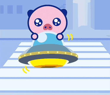 UFOに乗るえーるくん